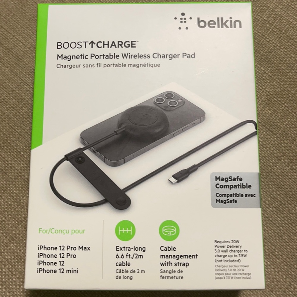 NEW！！！ belkin Magnetic Portable Wireless Charger